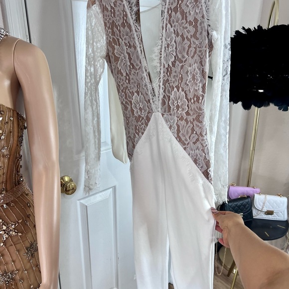 Michael Costello x REVOLVE Julian Jumpsuit in Ivory small size - Picture 5 of 7